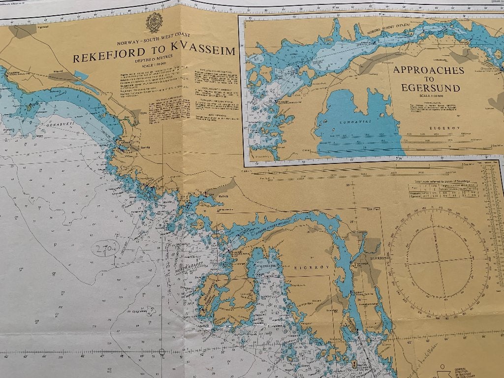 Zeekaarten van Rusland en Noorwegen, Ophalen, Gebruikt, Kaart, Foto of Prent