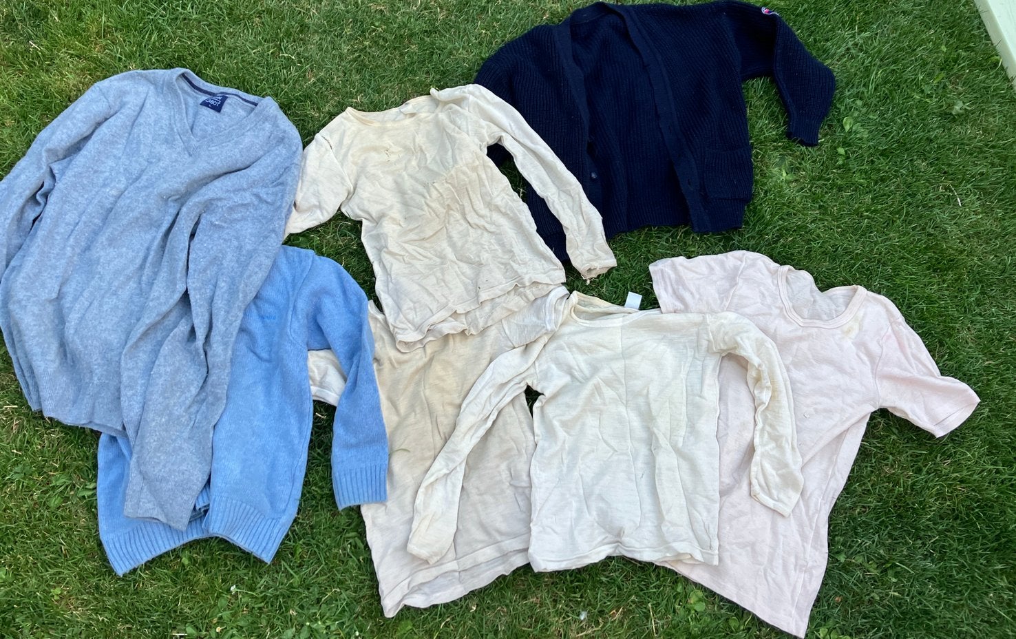 Gratis afhalen: wollen kinderkleding met gebreken, Kinderen en Baby's, Kinderkleding | Overige, Ophalen, Gebruikt, Jongen of Meisje