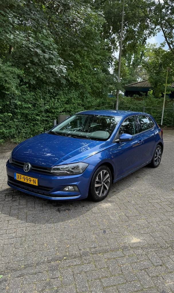 Volkswagen Polo 1.0 TSI 95pk 2019 Blauw, Voorwielaandrijving, 40 €/maand, Zwart, Blauw