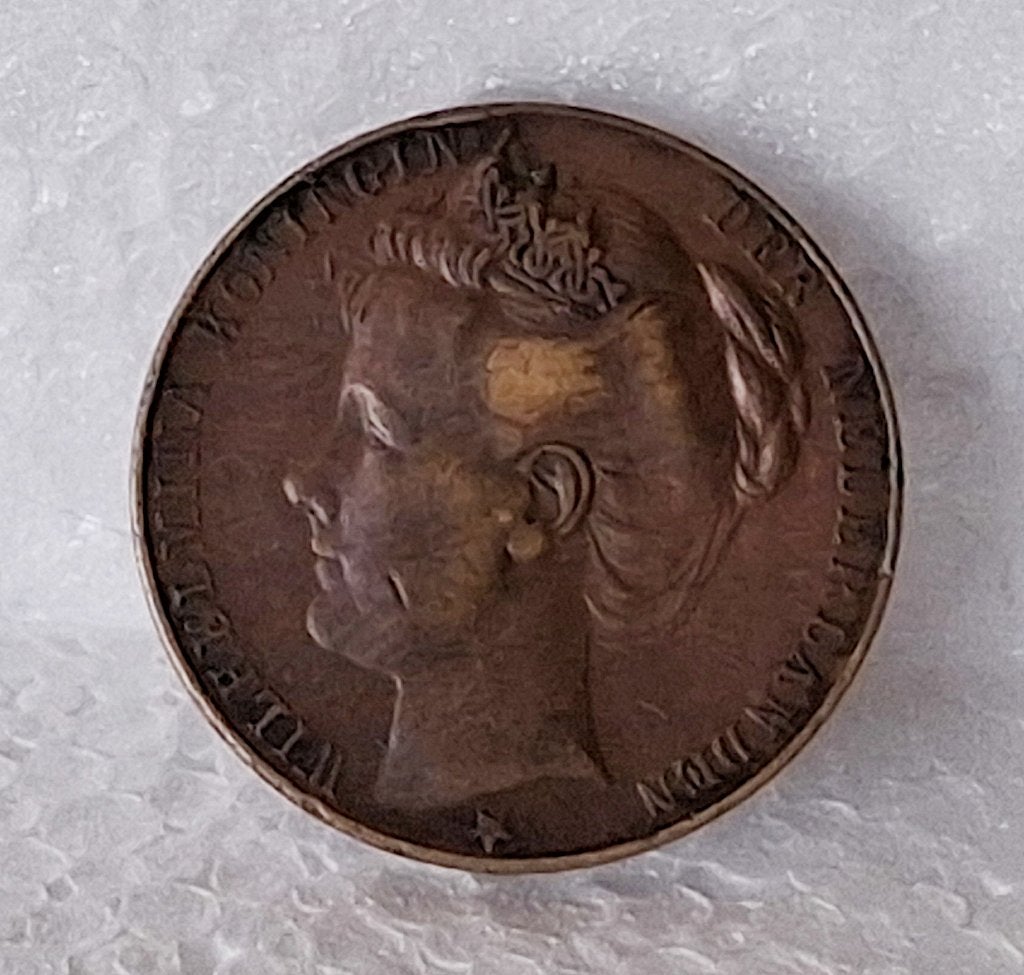 penning inhuldiging Koningin Wilhelmina te 1898 (lot 4), Postzegels en Munten, Penningen en Medailles, Ophalen of Verzenden, Overige materialen