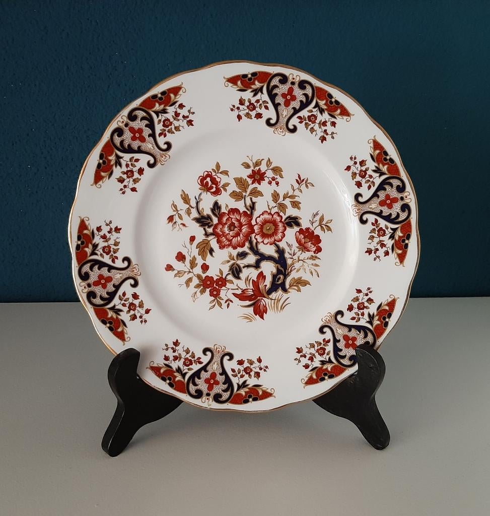 Vijf Engelse Colclough floral ontbijtborden, Ophalen of Verzenden, Zo goed als nieuw, Bord(en), Overige stijlen
