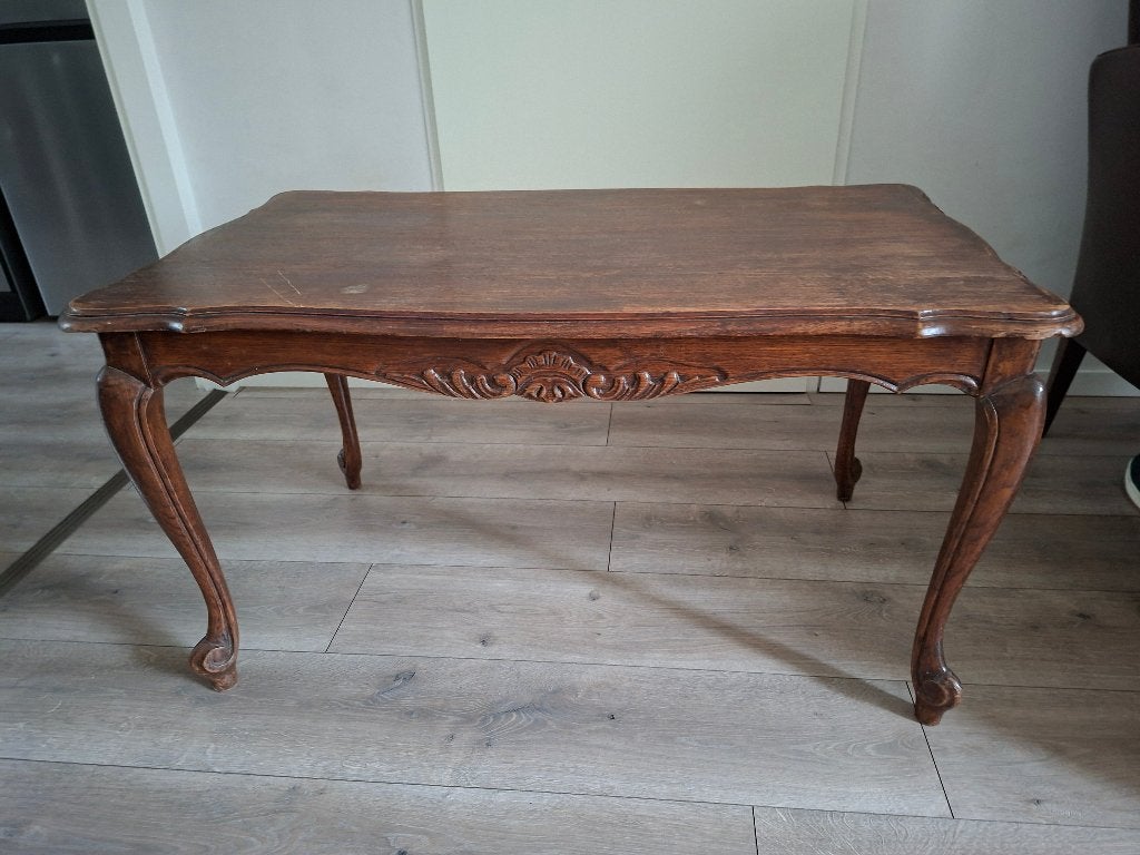 Eiken salontafel, Ophalen