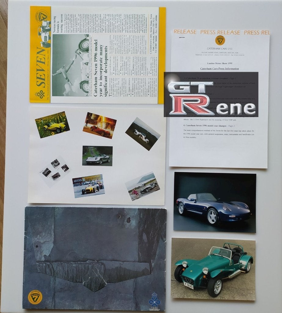 Caterham Super Seven Map Brochure Folder 1995, Ophalen of Verzenden, Zo goed als nieuw, Overige merken