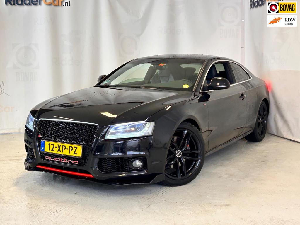 Audi S5 Coupé 4.2 FSI S5 quattro|CRUISE|STOELVERW|PARK SENS, Auto's, Audi, Gebruikt, 8 cilinders, 4 stoelen, Zwart