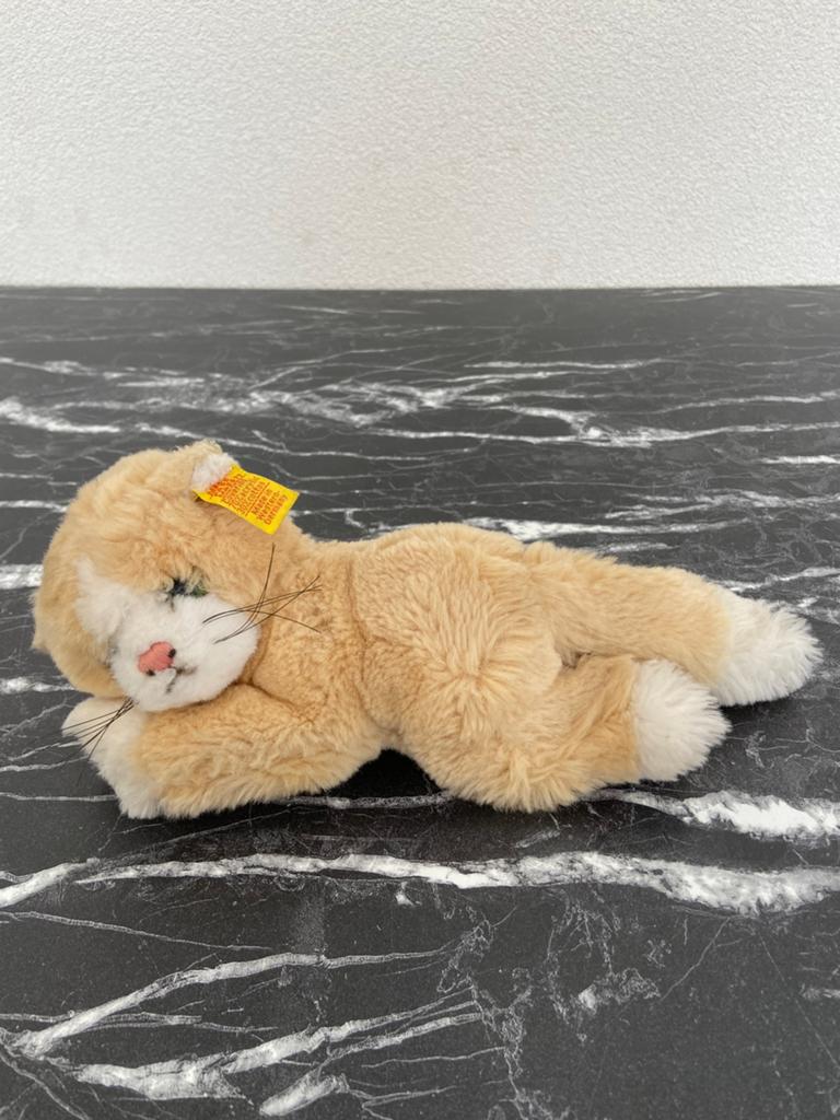 Steiff poes met knop 25 cm, Ophalen of Verzenden