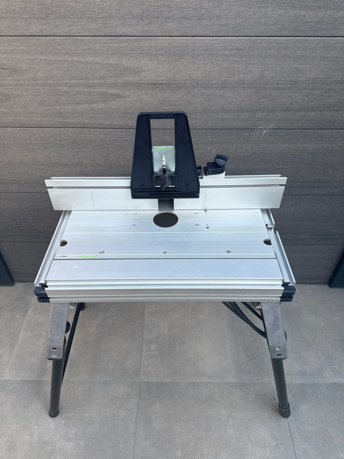 Festool basis 6 zaagtafel met bovenfrees module, Ophalen, Zo goed als nieuw, Elektrisch, Bovenfrees