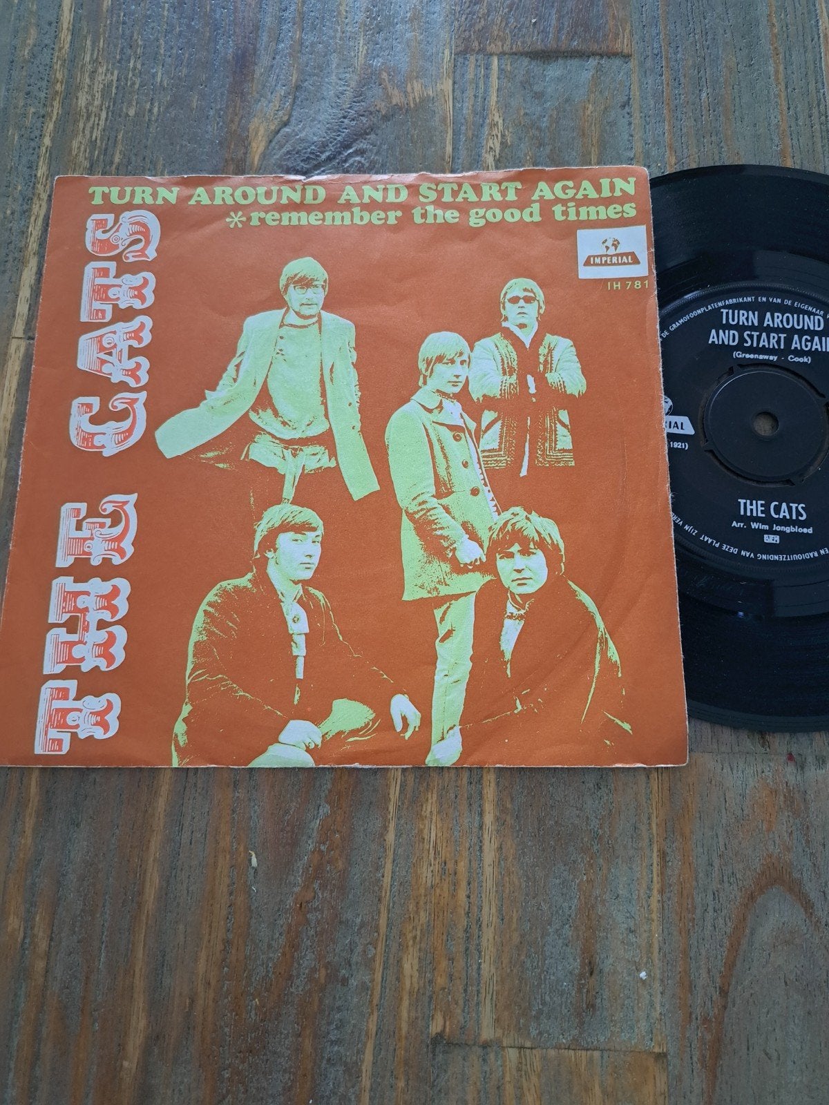 THE CATS SINGLE PALING POP., Ophalen of Verzenden, Gebruikt, Pop
