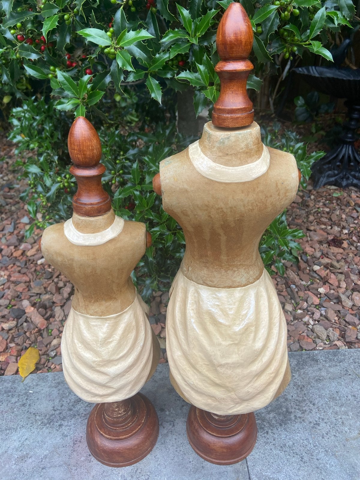 Vintage juweliers / hoeden paspop van papier-maché, Antiek en Kunst, Ophalen of Verzenden
