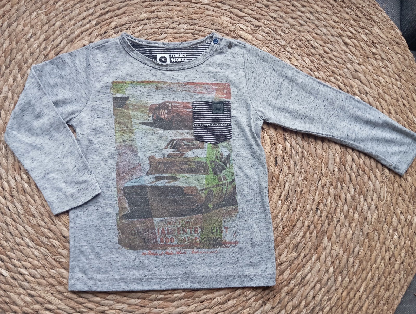 Tumble 'n Dry grijs shirt lange mouwen | maat 92, Ophalen of Verzenden, Tumble 'n Dry, Jongen, Shirt of Longsleeve