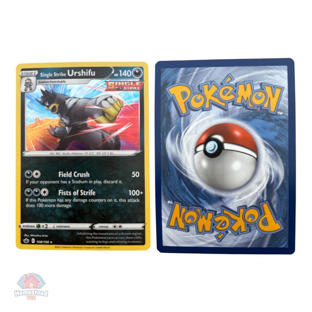 Single Strike Urshifu 108/198 Chilling Reign Holo Rare NM, Verzenden, Zo goed als nieuw, Losse kaart, Foil