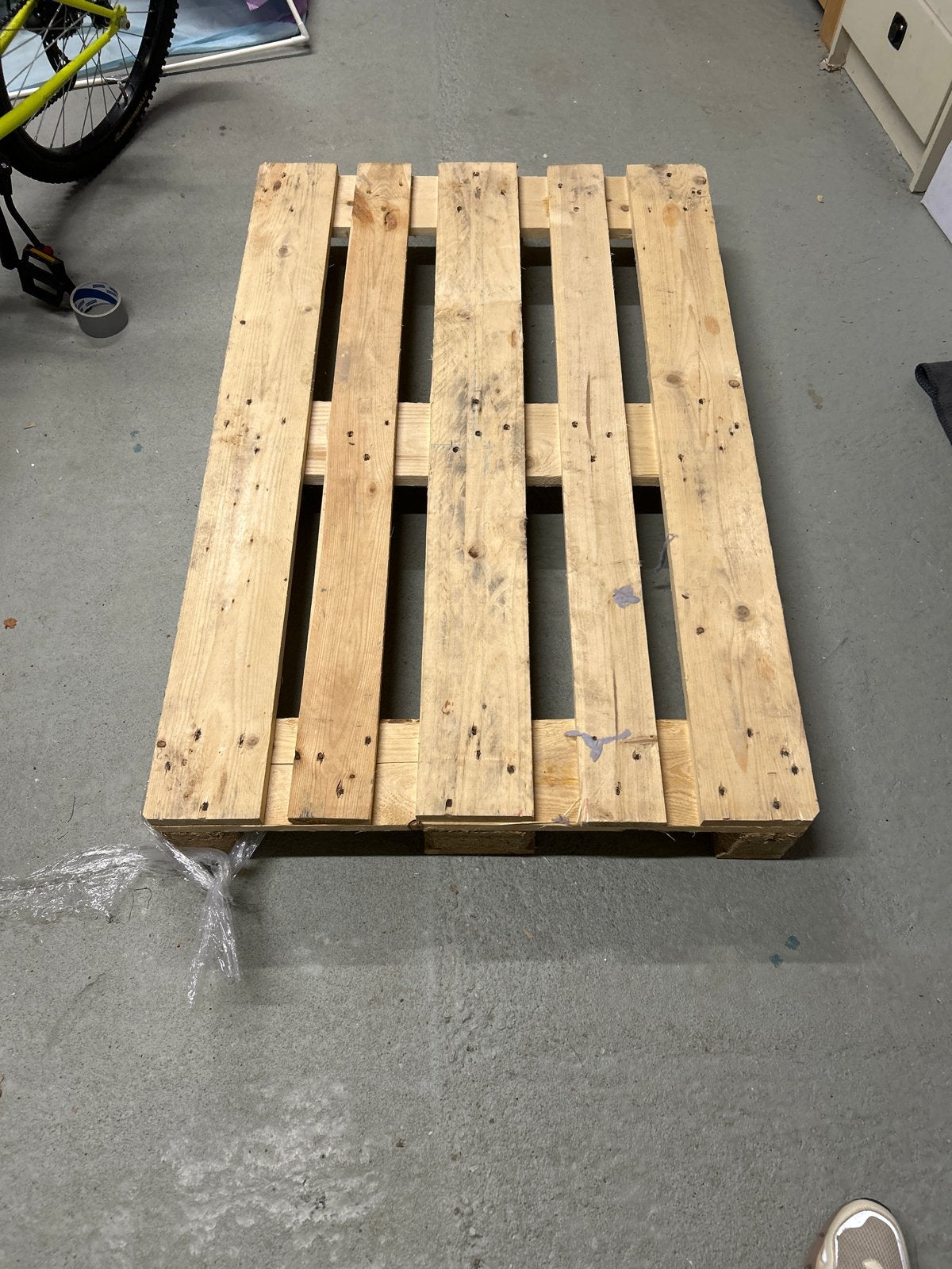 Gratis Pallet 120x80 cm Hout, Ophalen, Gebruikt, Pallet, Minder dan 200 cm
