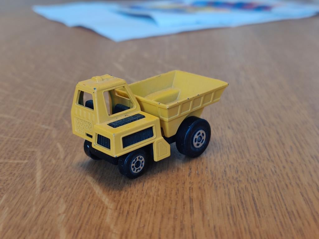 Matchbox Site Dumper GEEL, Ophalen of Verzenden, Zo goed als nieuw, Auto