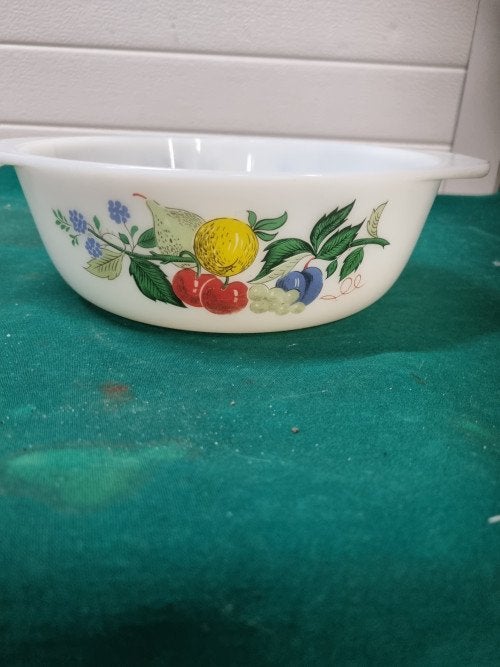 schaal arcopal groente aardappels glas vintage, Ophalen of Verzenden