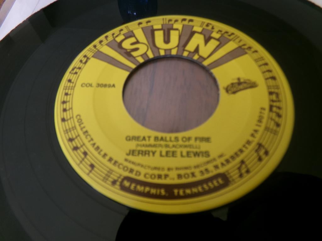 Jerry Lee Lewis Great balls of fire /High school confidentia, Cd's en Dvd's, Vinyl Singles, Ophalen of Verzenden, Voor 1960, Gebruikt