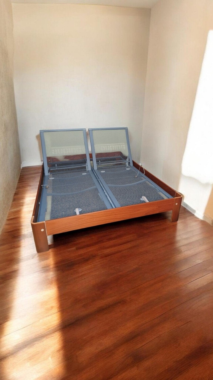 Auping Auronde bed 160x200x34cm, Ophalen, Tweepersoons, Hout, Verstelbaar