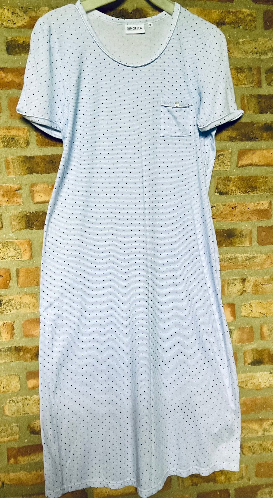 Nieuw! Ringella prachtig licht blauw nachthemd. Stipje 40, Ophalen of Verzenden, Nieuw, Maat 38/40 (M)