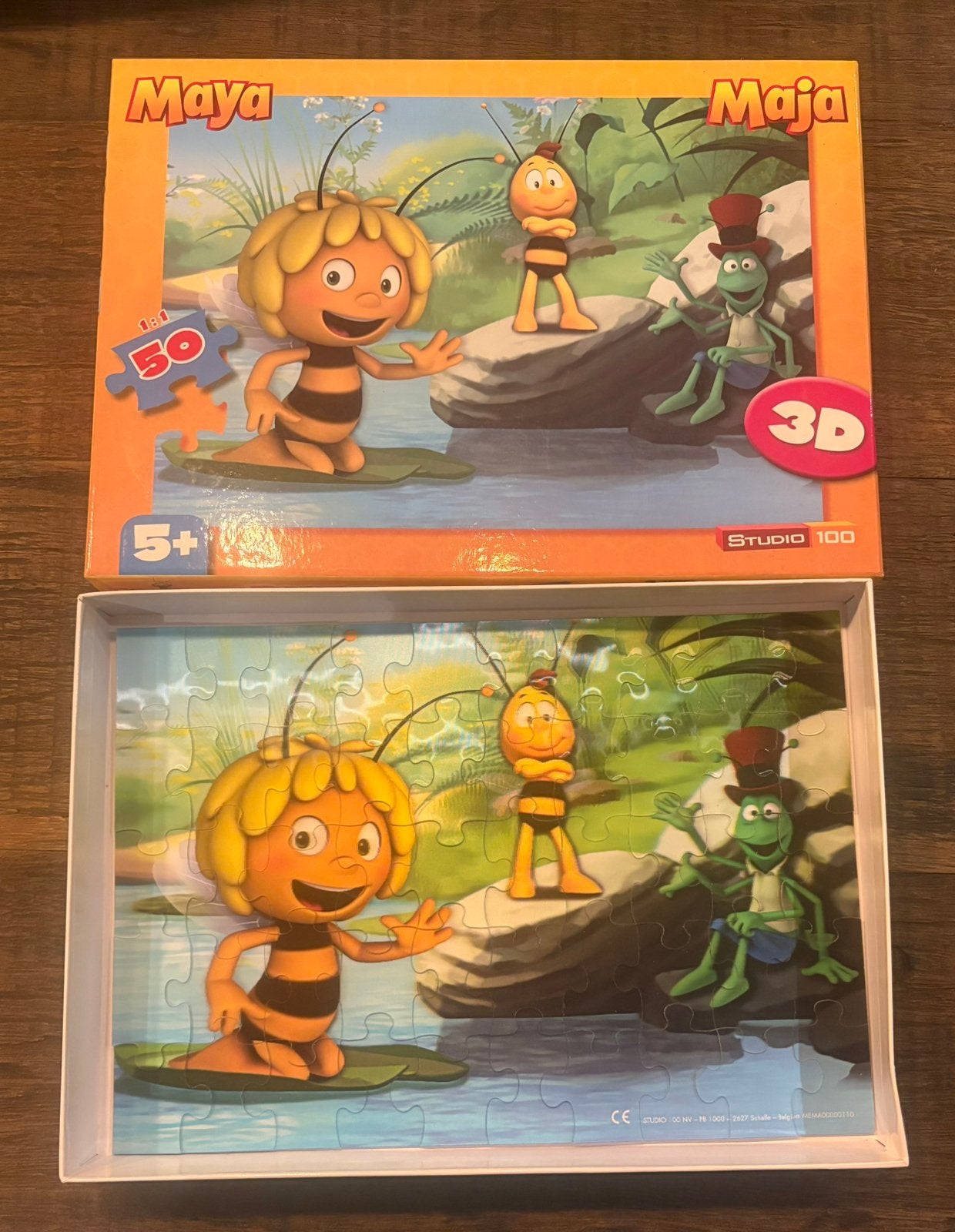 3D puzzel maya de bij 50 stukjes, Ophalen of Verzenden, 10 tot 50 stukjes, Zo goed als nieuw