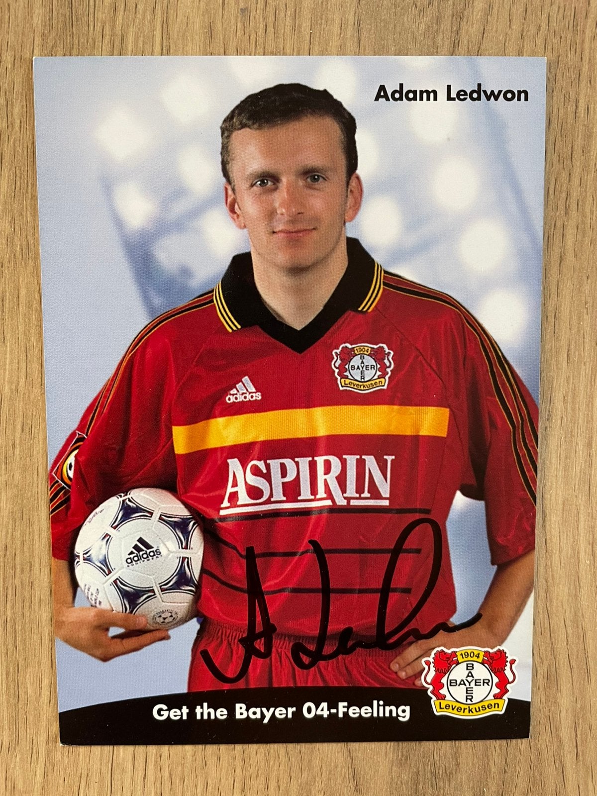 Fotokaart Adam Ledwon (Bayer Leverkusen)., Ophalen of Verzenden, Nieuw, Buitenlandse clubs, Spelerskaart