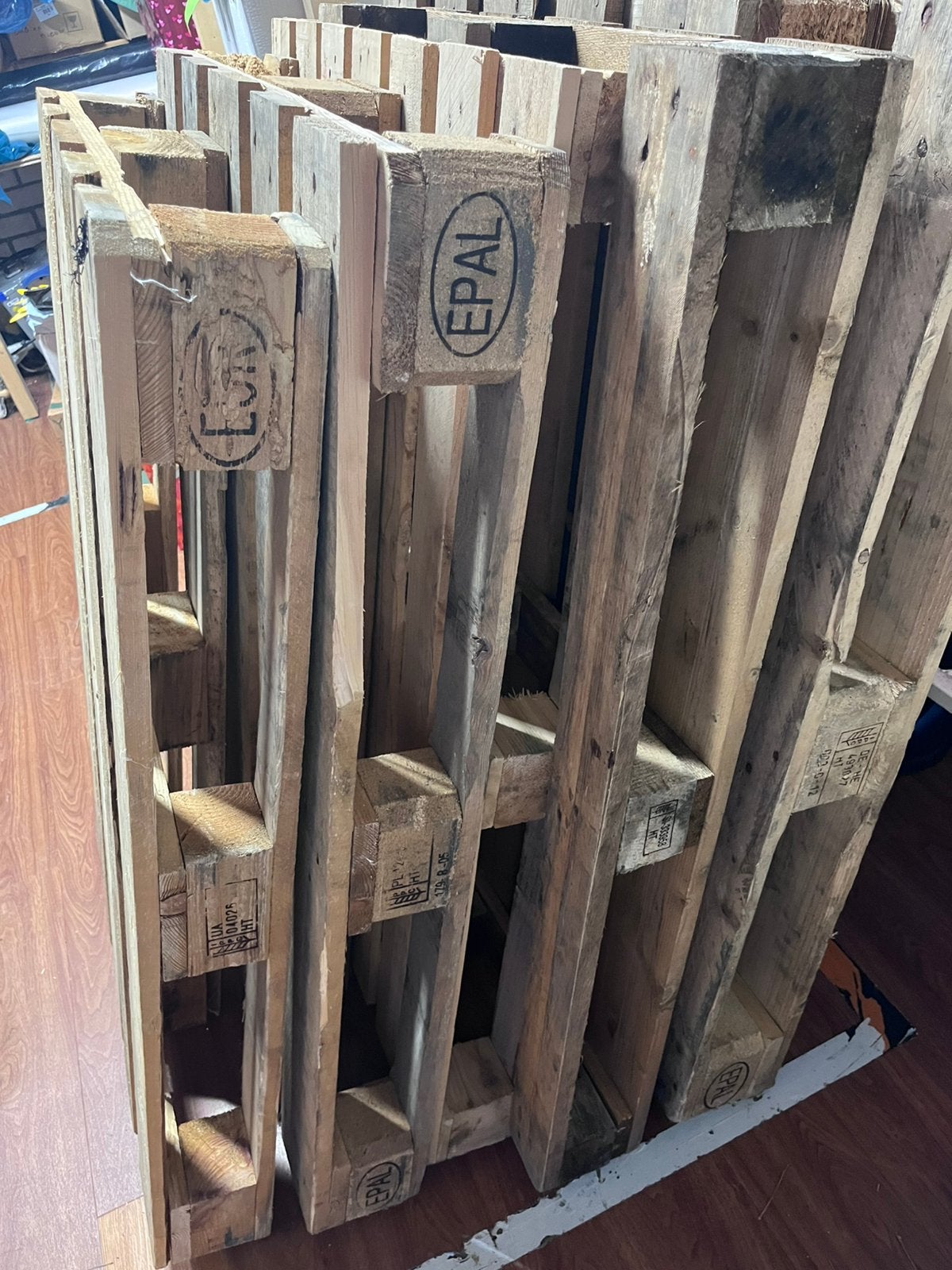 Pallets 6 stuks, Ophalen, Gebruikt, Minder dan 180 cm, Planken