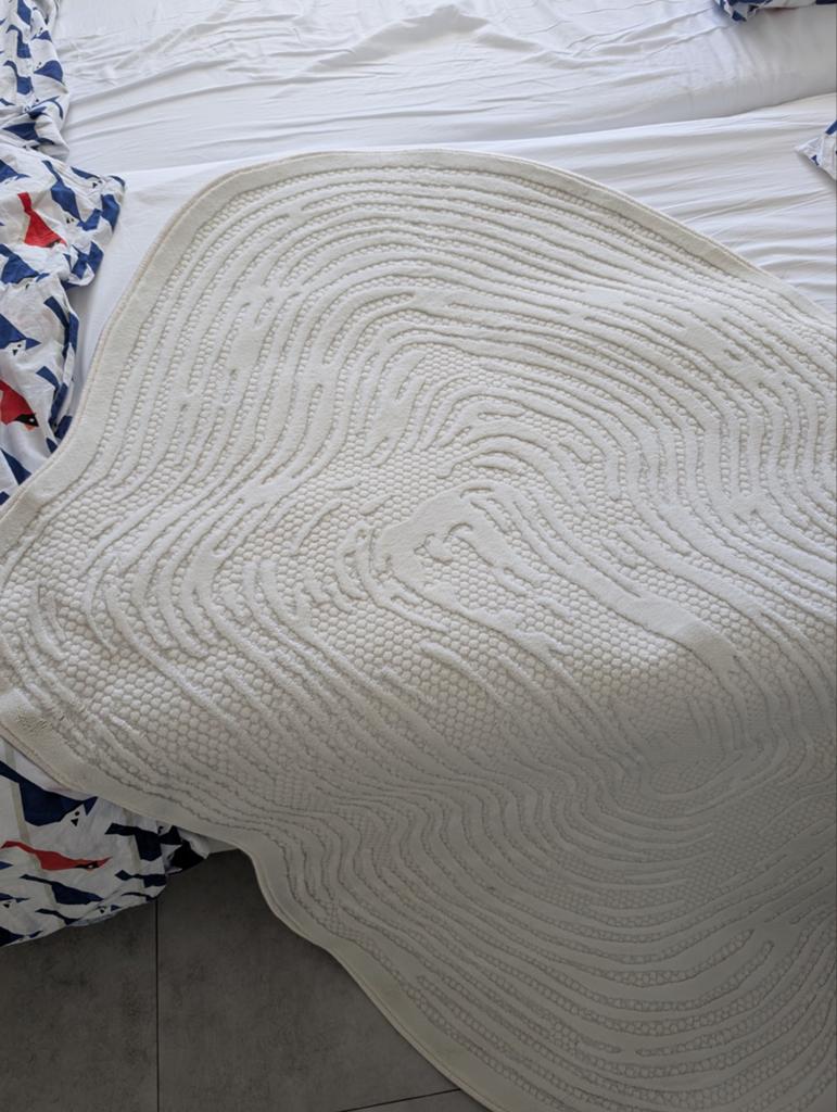 Mooi vloerkleed NIEUW, Ophalen, 100 tot 150 cm, Wit, Nieuw