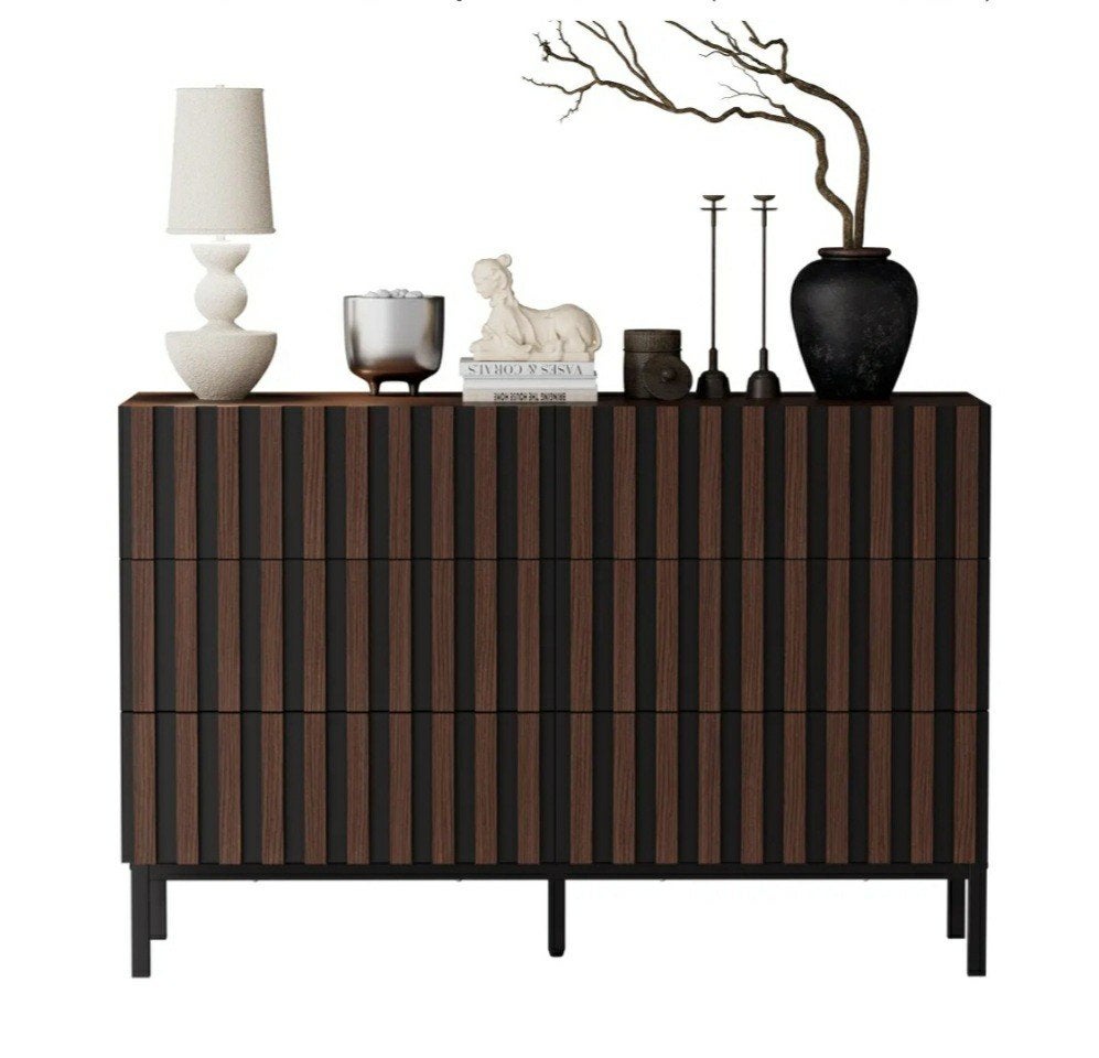 retro look ladenkast bruin zwart, Ophalen, Nieuw, 50 tot 100 cm, 3 of 4 laden