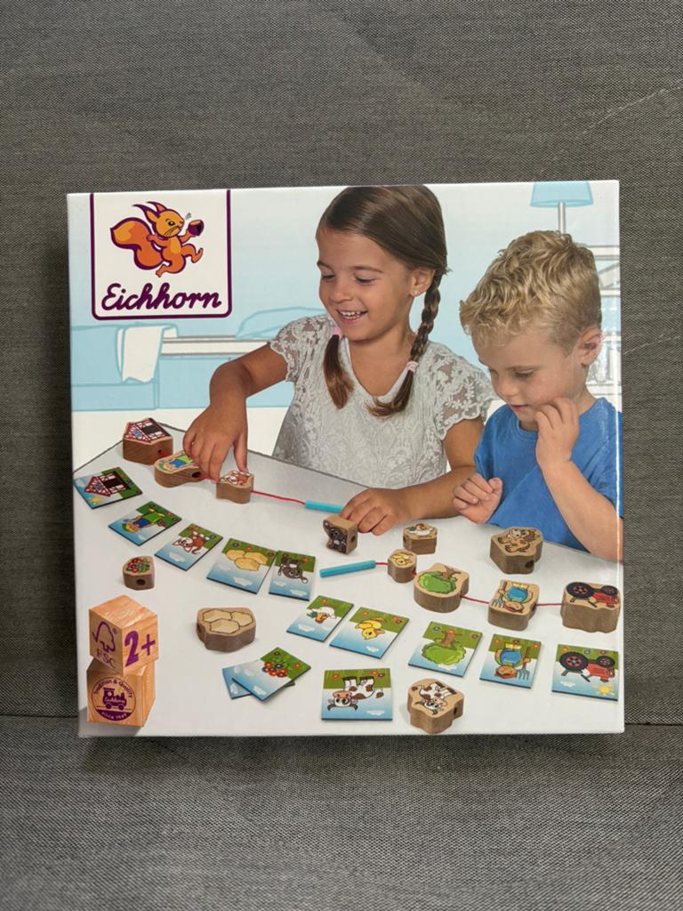 Eichhorn Houten Boerderij Puzzel/Spel voor Kinderen 2+, Ophalen of Verzenden, Zo goed als nieuw, Overige typen