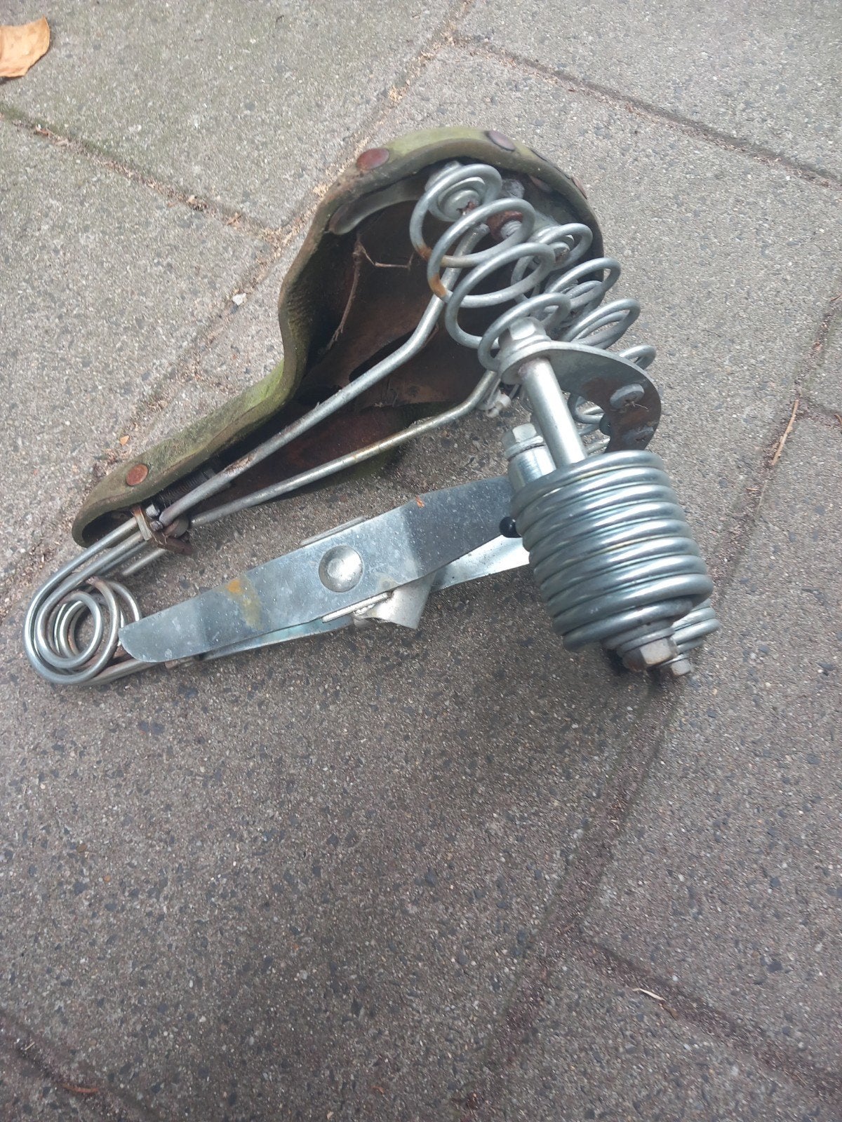 Oud Primus Lepper Zadel Vintage, Fietsen en Brommers, Fietsonderdelen, Ophalen, Zadel, Leer