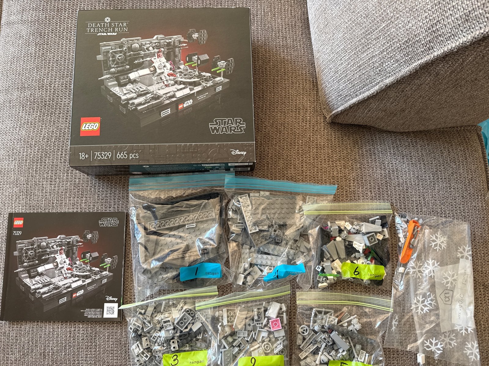 LEGO Star Wars 75329 Death Star Trench Run Diorama, Star Wars, Lego, Ophalen of Verzenden, Zo goed als nieuw