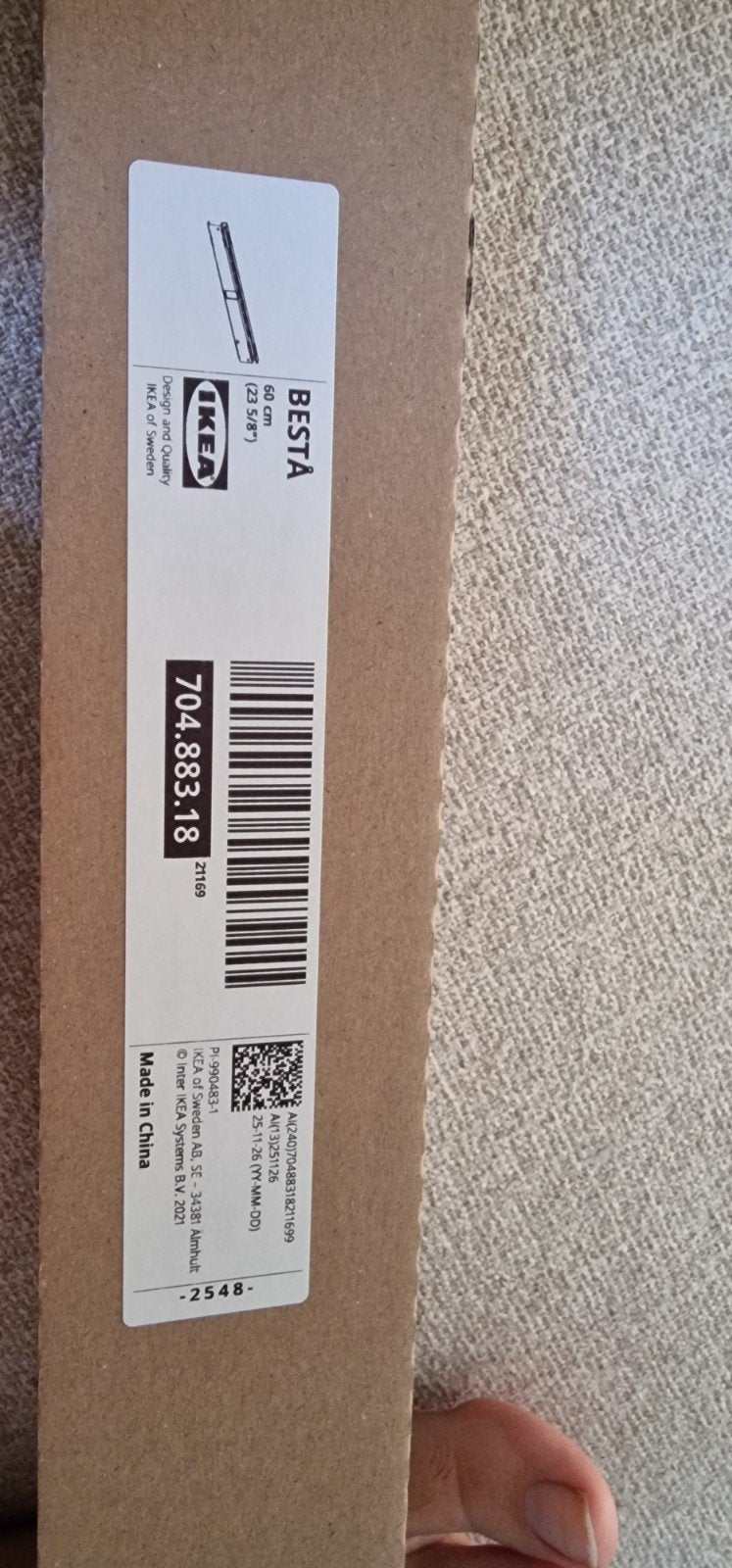3x IKEA Besta TV-meubel onderdeel 704.883.18 (60 cm), Minder dan 50 cm, Nieuw, Ophalen of Verzenden, Minder dan 25 cm