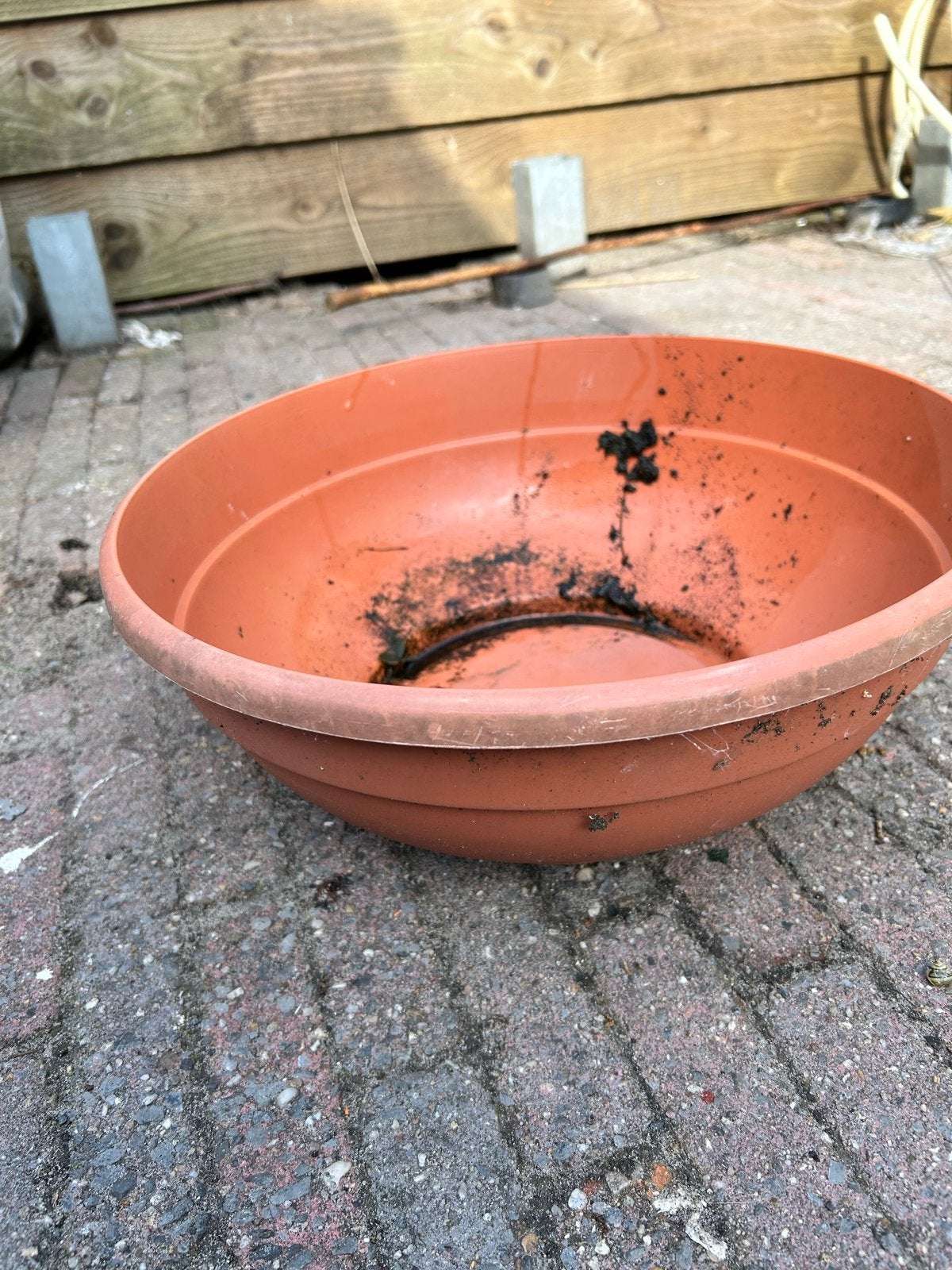 bloempot schaal, diameter 39 cm, Tuin en Terras, Ophalen, Kunststof, Gebruikt, Minder dan 30 cm