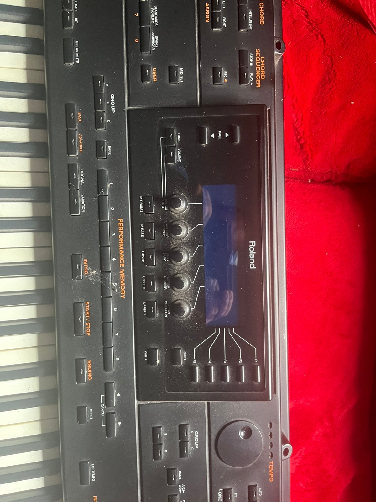 Keyboard Roland G-800 incl standaard, Ophalen of Verzenden, Gebruikt, Microfooningang