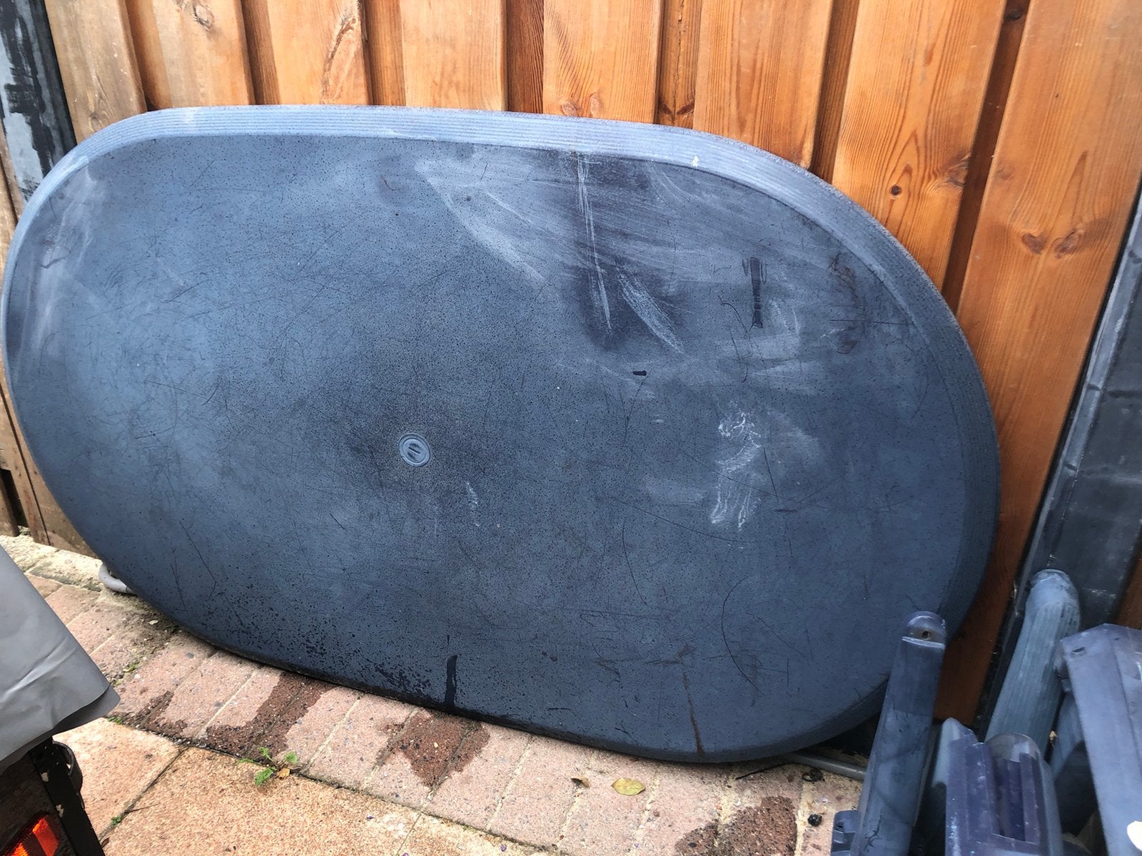 Hartman tuinset blauw, Ophalen, 4 zitplaatsen, Kunststof, Gebruikt