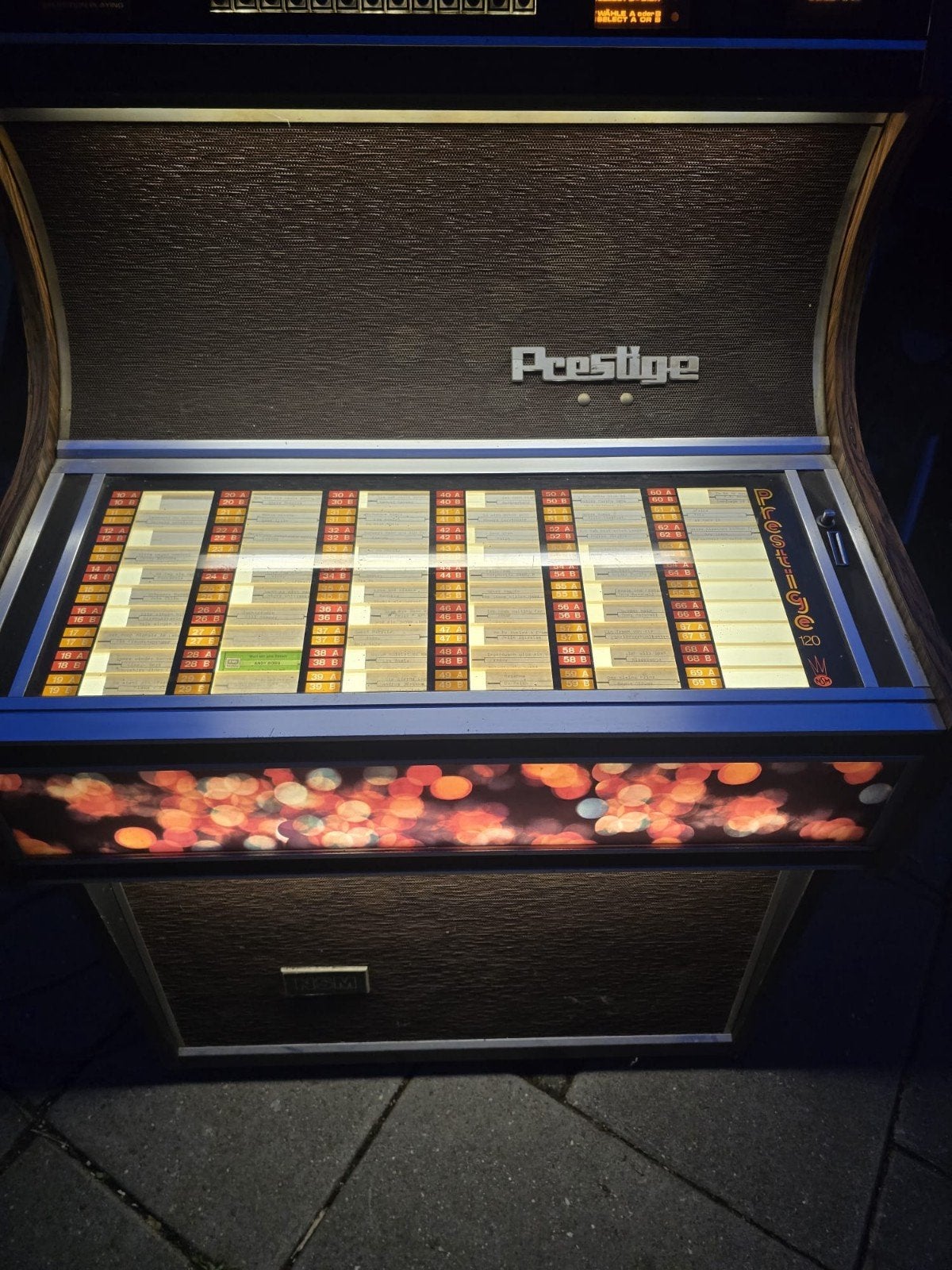 Te koop aangeboden: een originele NSM Prestige 120C jukebox, Verzamelen, Gebruikt, 1970 tot heden, Ophalen, Met singles