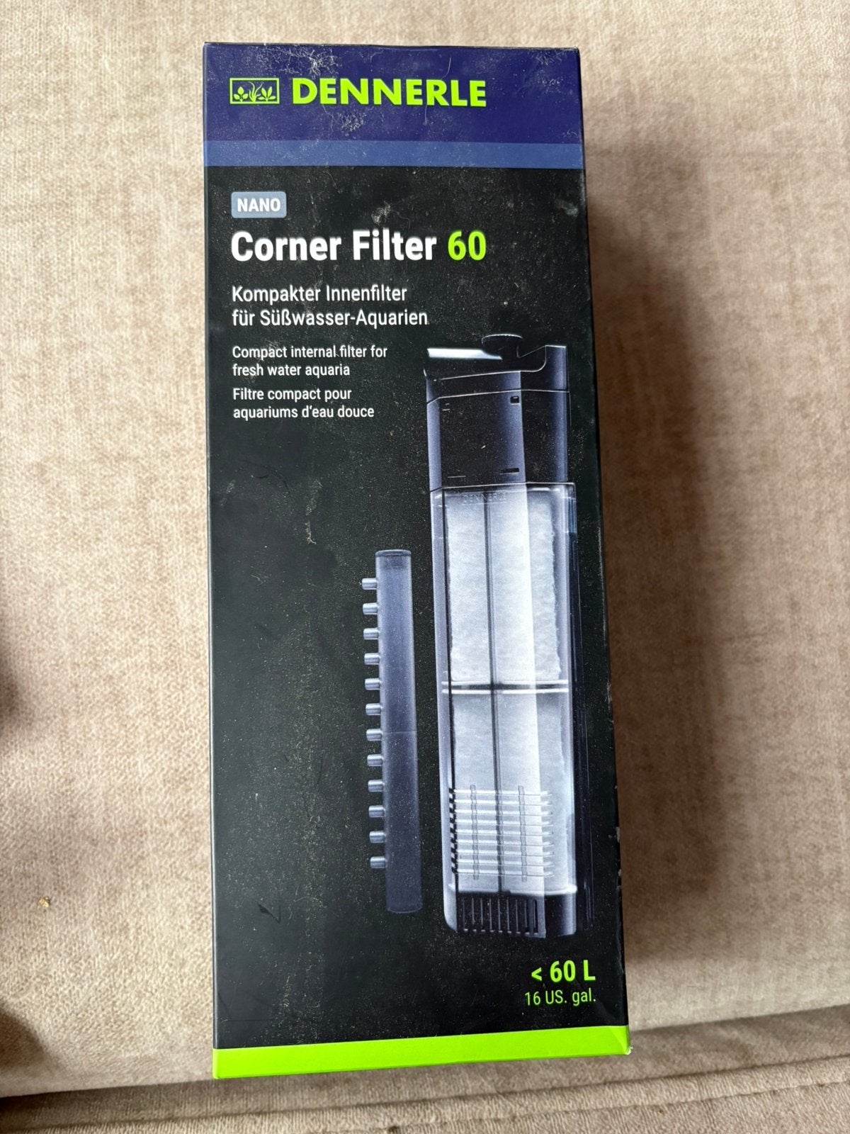 Dennerle Nano aquarium filter hoekfilter XL 150 l/h, Ophalen of Verzenden, Nieuw