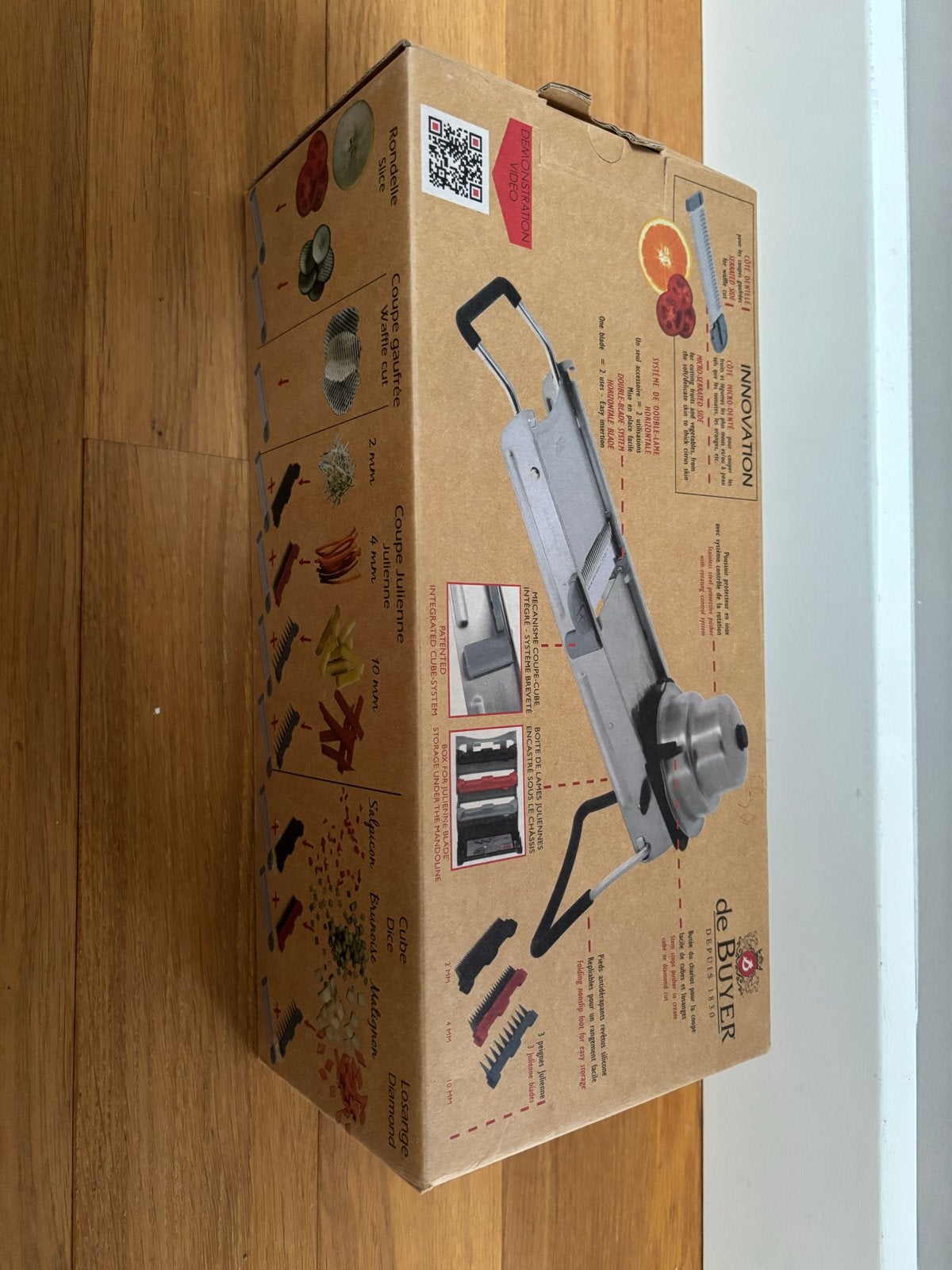 De Buyer Mandoline Revolution Master RVS - Nieuw in doos, Ophalen, Overige typen, Zilver, Zo goed als nieuw