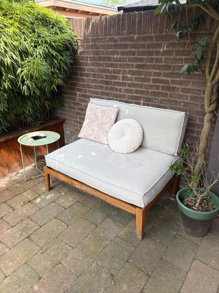 Pallet bankje, Gebruikt, Loungeset, Bank, Hout