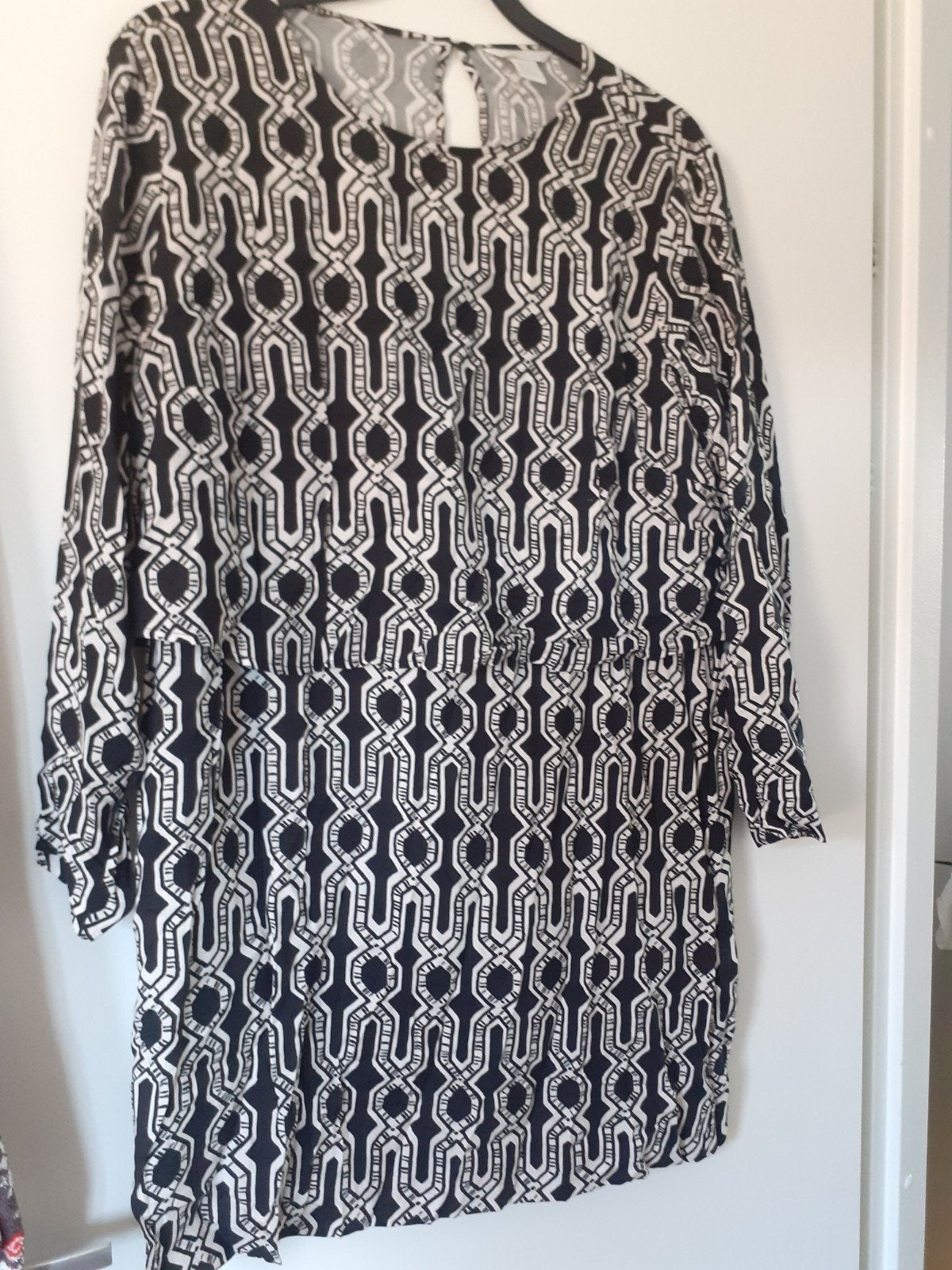 Leuke aparte tuniek maat 44, H&M, Zwart, Maat 42/44 (L), Ophalen of Verzenden
