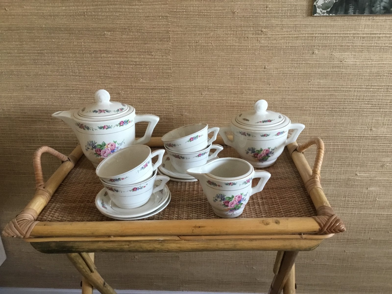 Antiek Moulin des Loups Gascoigne Koffie/Thee servies, Ophalen of Verzenden