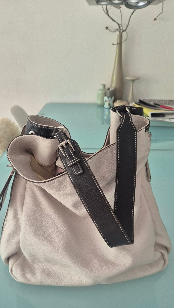 Leten Jill Sander tas, Ophalen of Verzenden, Zo goed als nieuw, Beige, Overige typen
