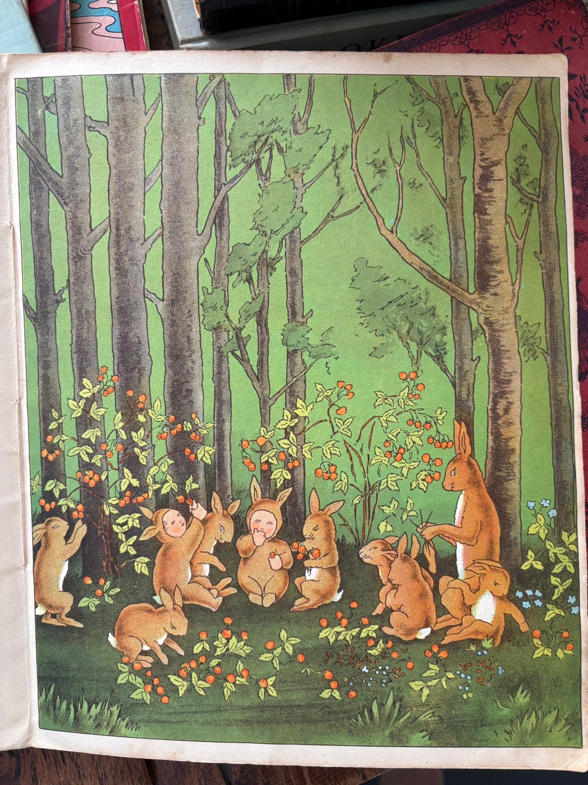 Oude Sprookjesboeken:  Mapje en Papje in het Hazenbos, Antiek en Kunst, Ophalen of Verzenden