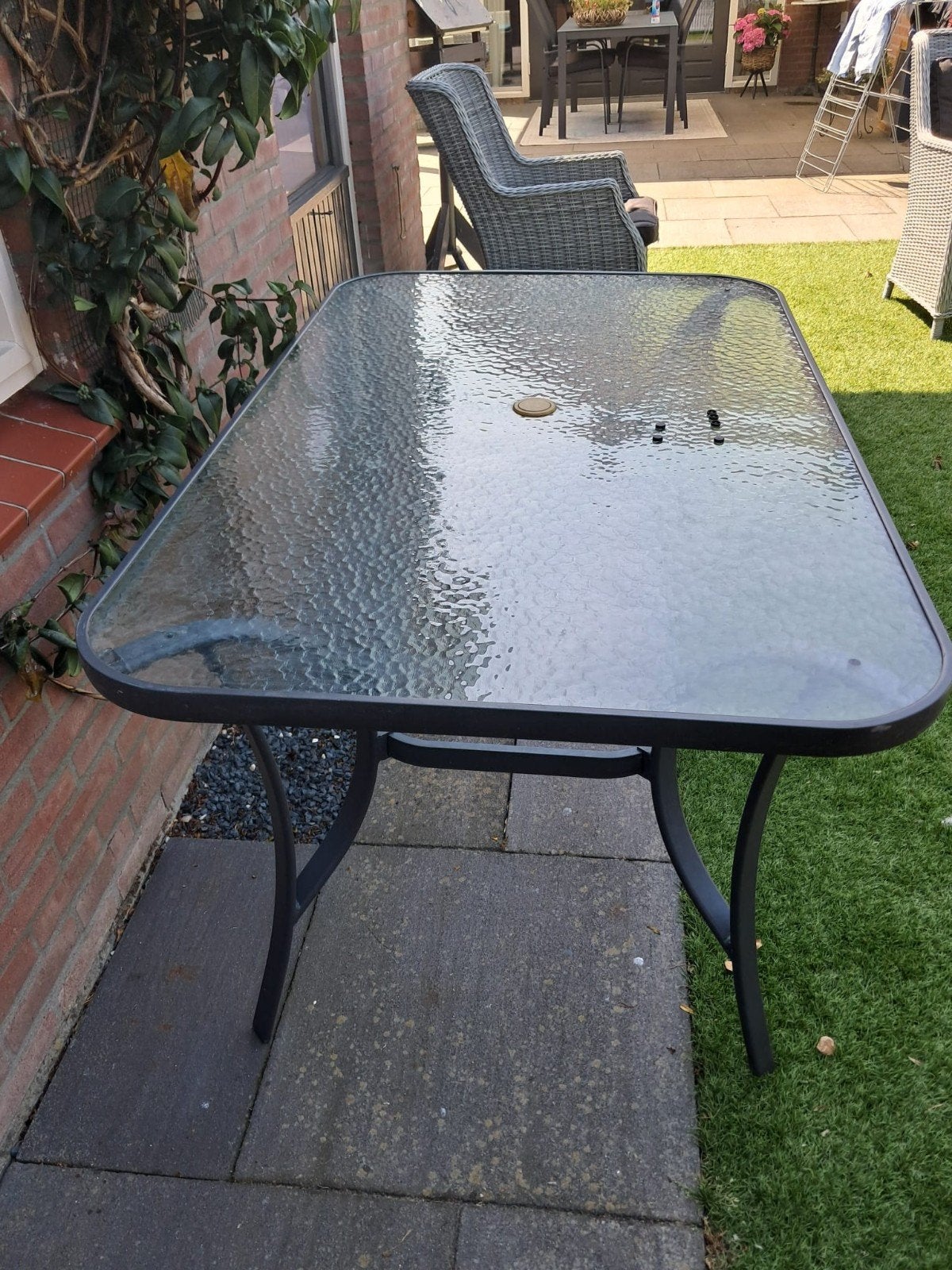 Tuintafel Bois le Duc   l. 150 cm b. 90  cm, Tuin en Terras, Ophalen, Zo goed als nieuw, Rechthoekig, Aluminium