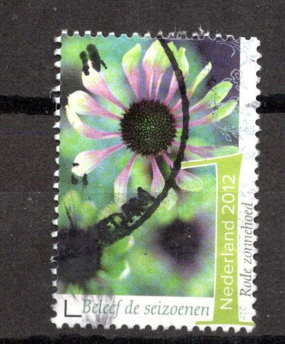 gestempelde zegel. Jaar 2012: bloem, Ophalen of Verzenden, Na 1940, Gestempeld