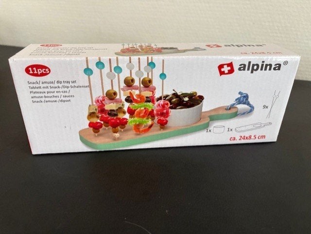 servies Alpina 11 delige serveerset, Ophalen of Verzenden, Nieuw, Porselein, Overige stijlen
