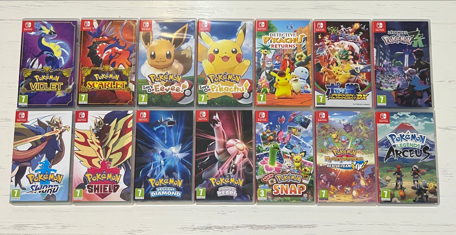 Complete Pokémon Switch Collectie - Alle 14 Spellen!, Spelcomputers en Games, Games | Nintendo Switch, Online, 1 speler, Ophalen of Verzenden