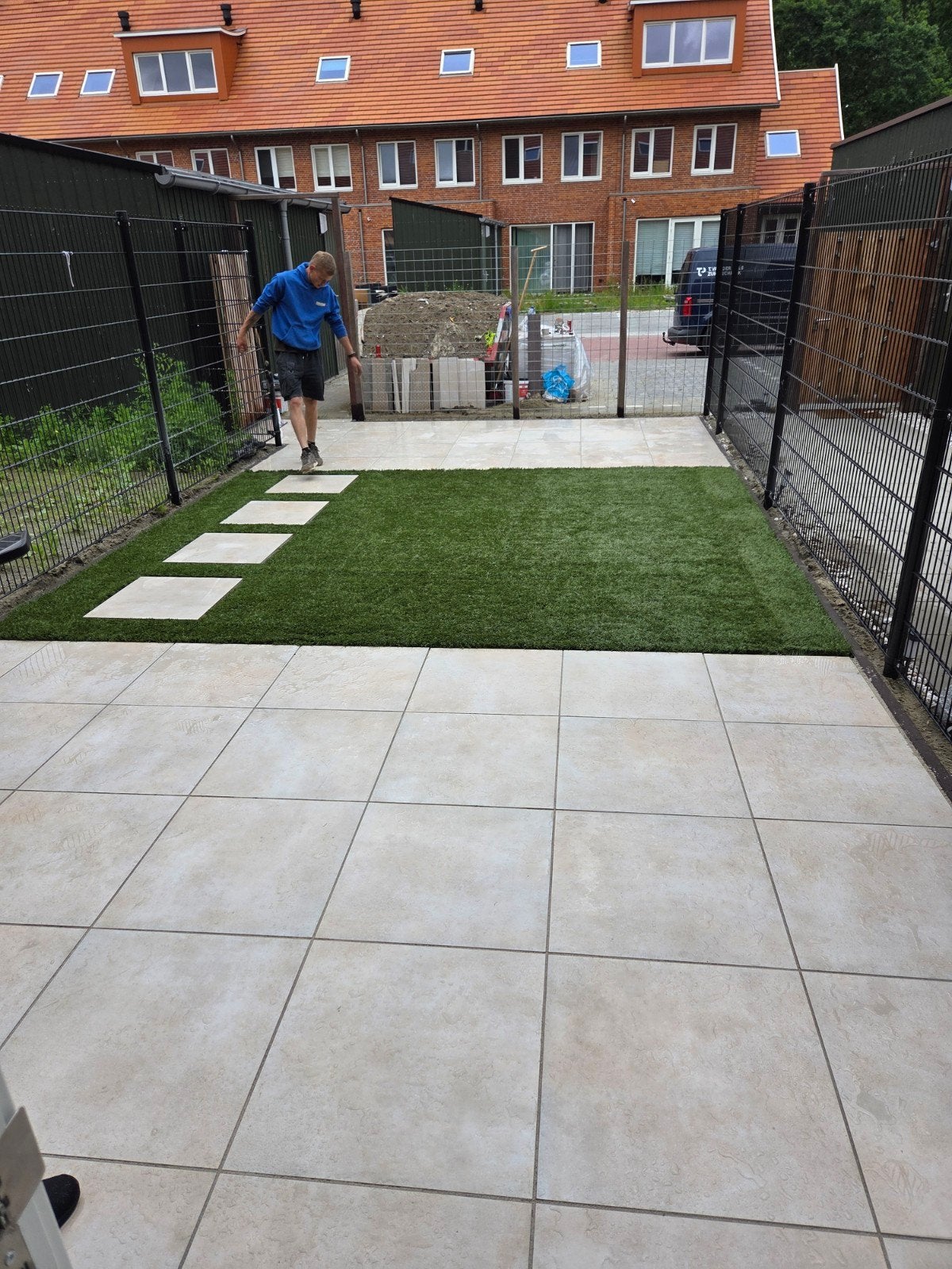 ️ Nieuwe beige keramische tuintegels 60x60x3, Tuin en Terras, Tegels en Klinkers, Ophalen, Keramiek, Nieuw, 5 tot 10 m²