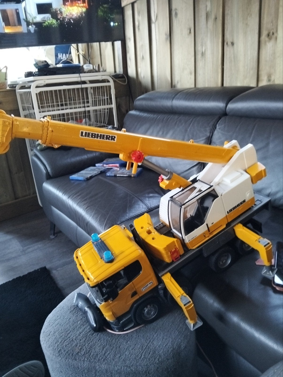 Liebherr Kraanwagen Speelgoed, Ophalen of Verzenden, Gebruikt
