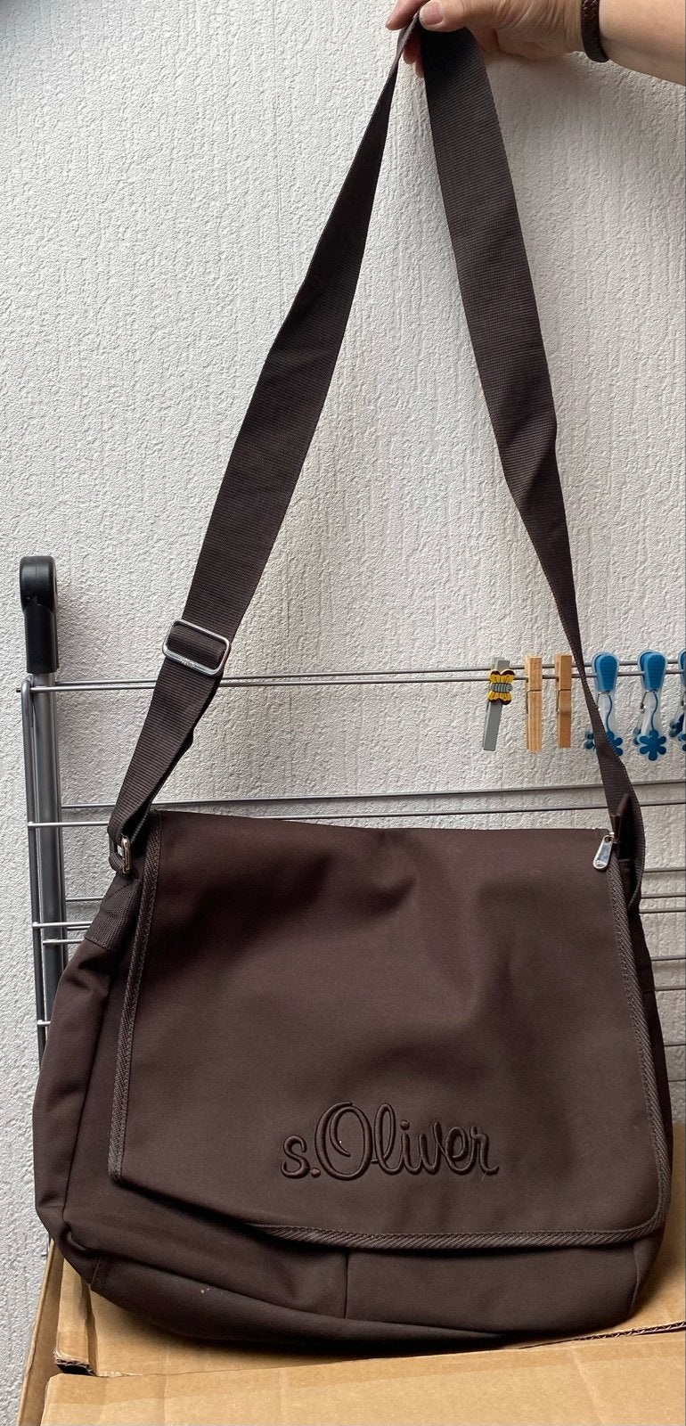 S.Oliver Schoudertas Bruin, Ophalen of Verzenden, Zo goed als nieuw, Bruin, Schoudertasje