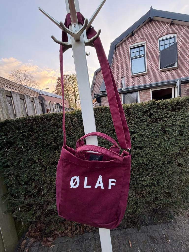 Olaf mini tote bag Bordeaux, Ophalen of Verzenden, Gebruikt, Rood