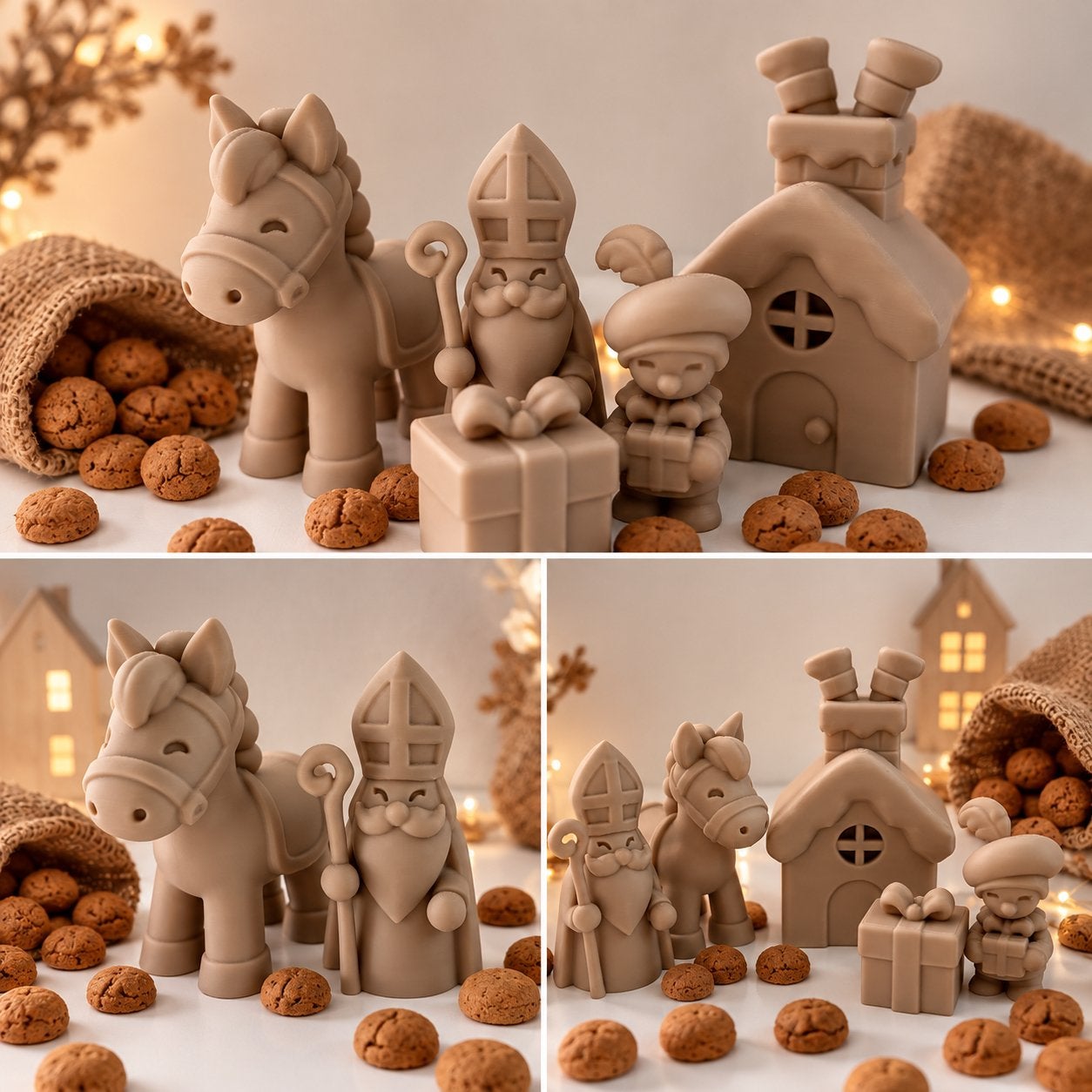 Sinterklaas set 3D geprint, Ophalen of Verzenden, Nieuw