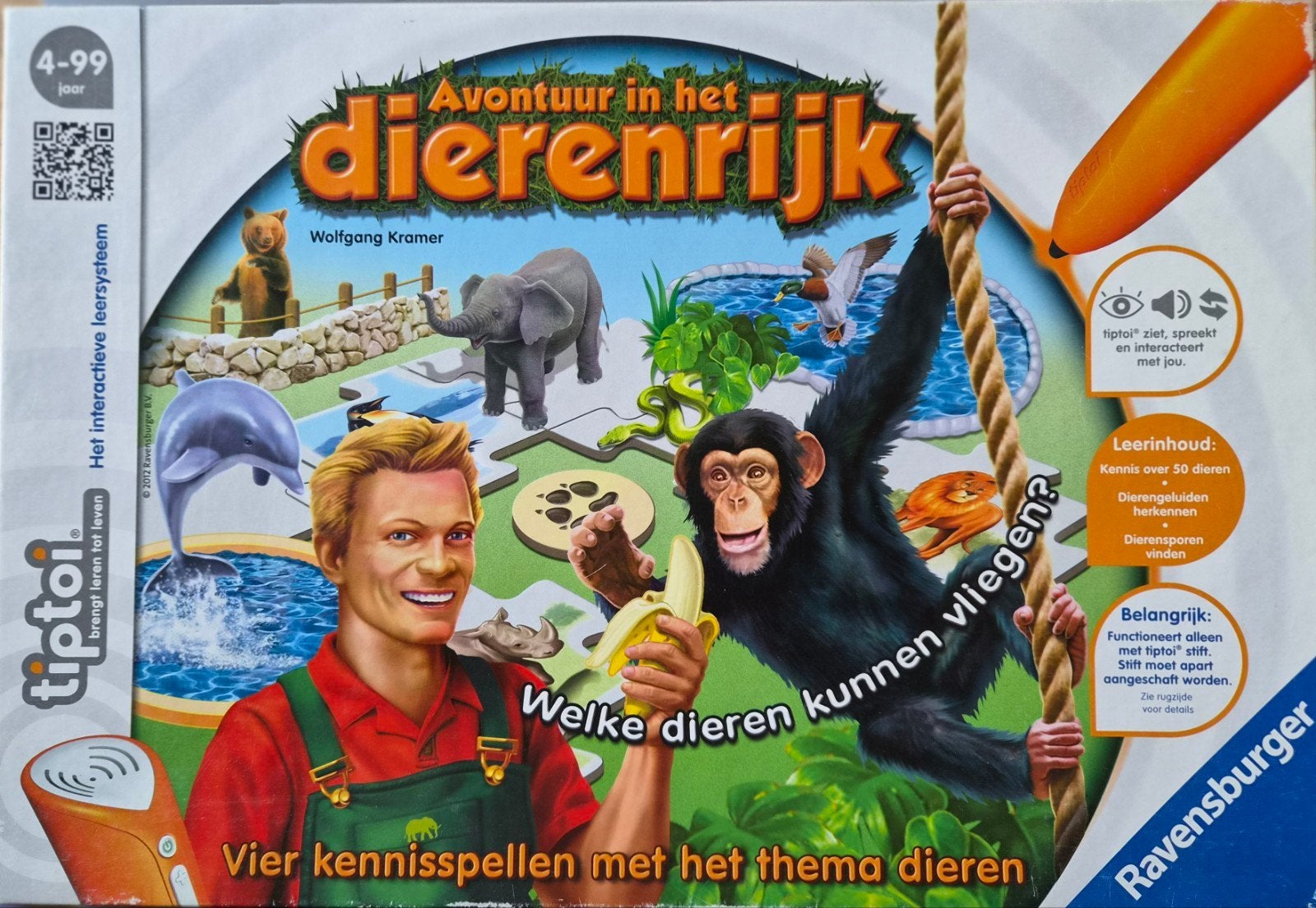 Tiptoi Avontuur in het Dierenrijk - Educatief Spel, Een of twee spelers, Ophalen of Verzenden, Zo goed als nieuw, Ravensburger